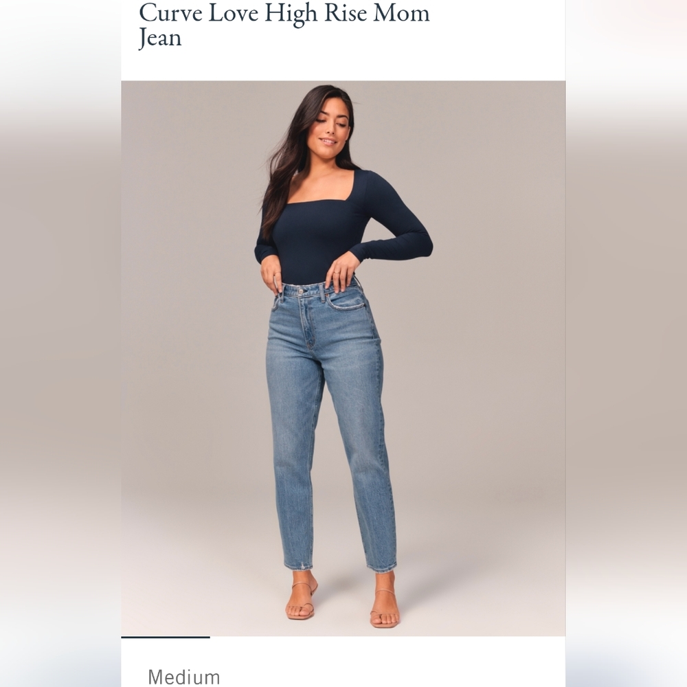 Abercrombie & Fitch high rise mom jeans curve love 27/4r